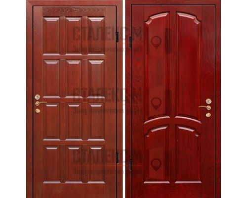 Металлическая дверь Филенчатый МДФ (с двух сторон) -4